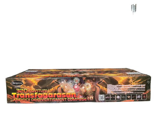 Baterie de artificii compusa 320 focuri 25 mm Fireshow Transfagarasan
