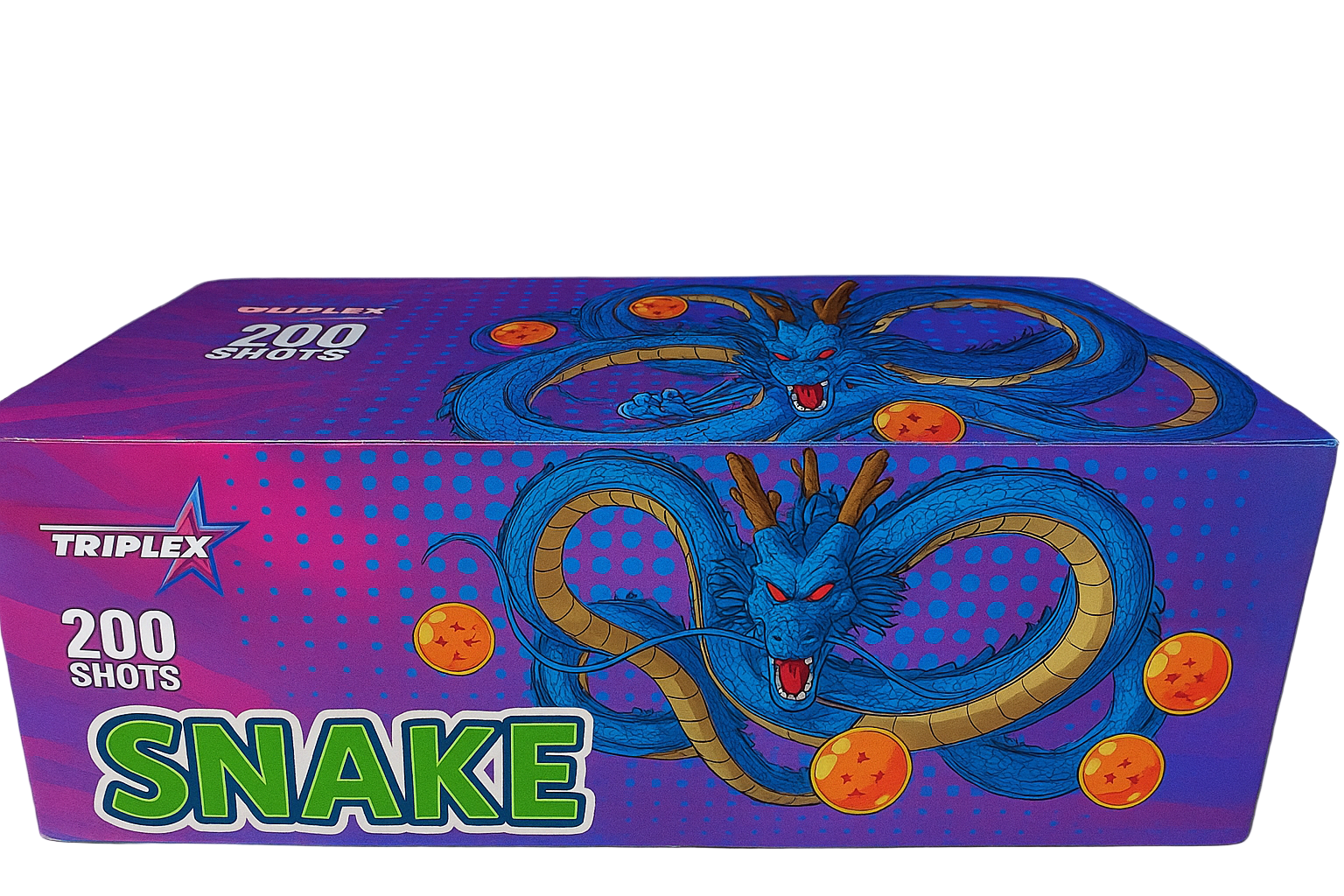 Baterie de artificii 200 focuri 20 mm Triplex Snake