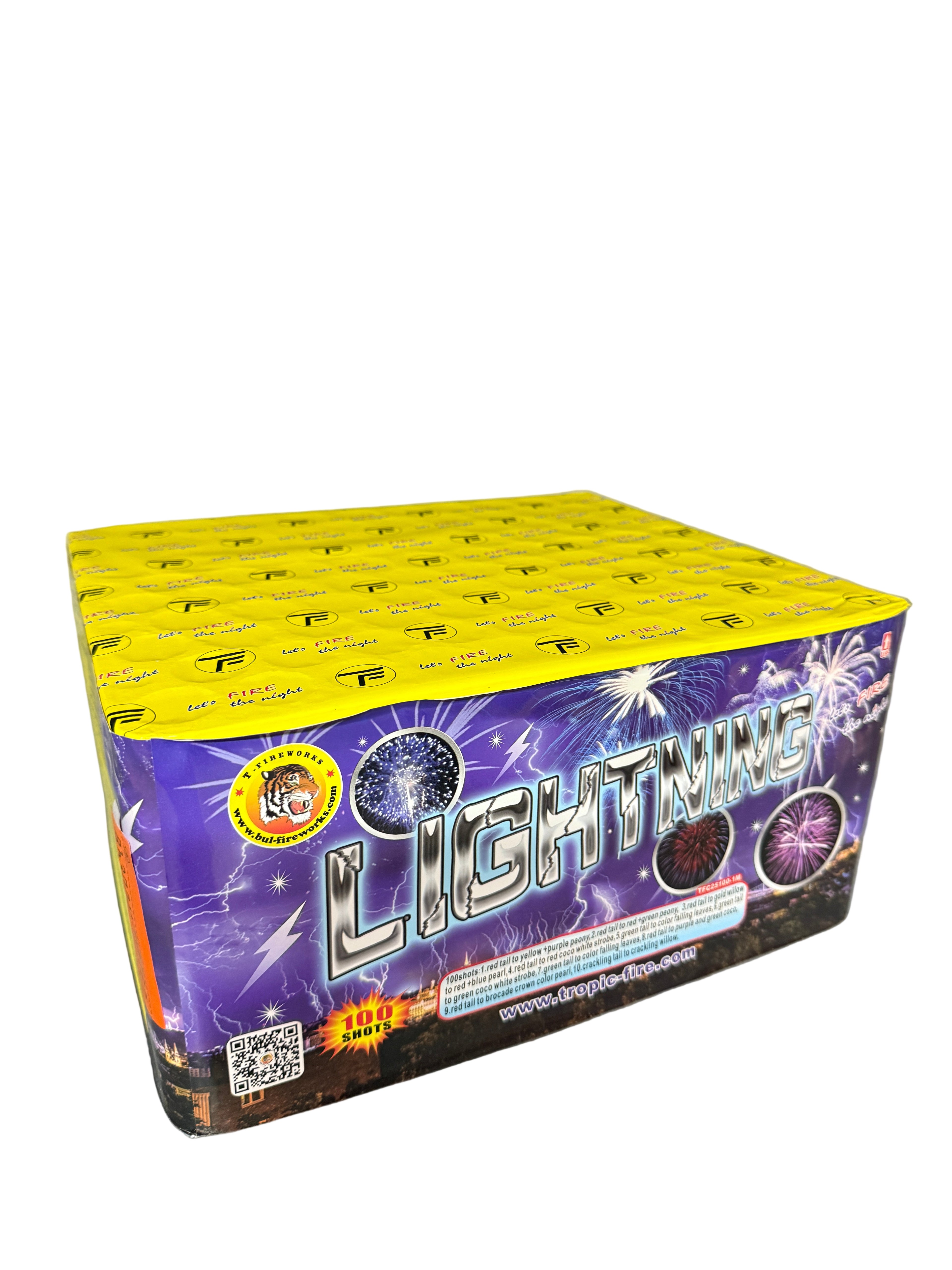 Baterie de artificii 100 focuri 25 mm Tropic Lightning