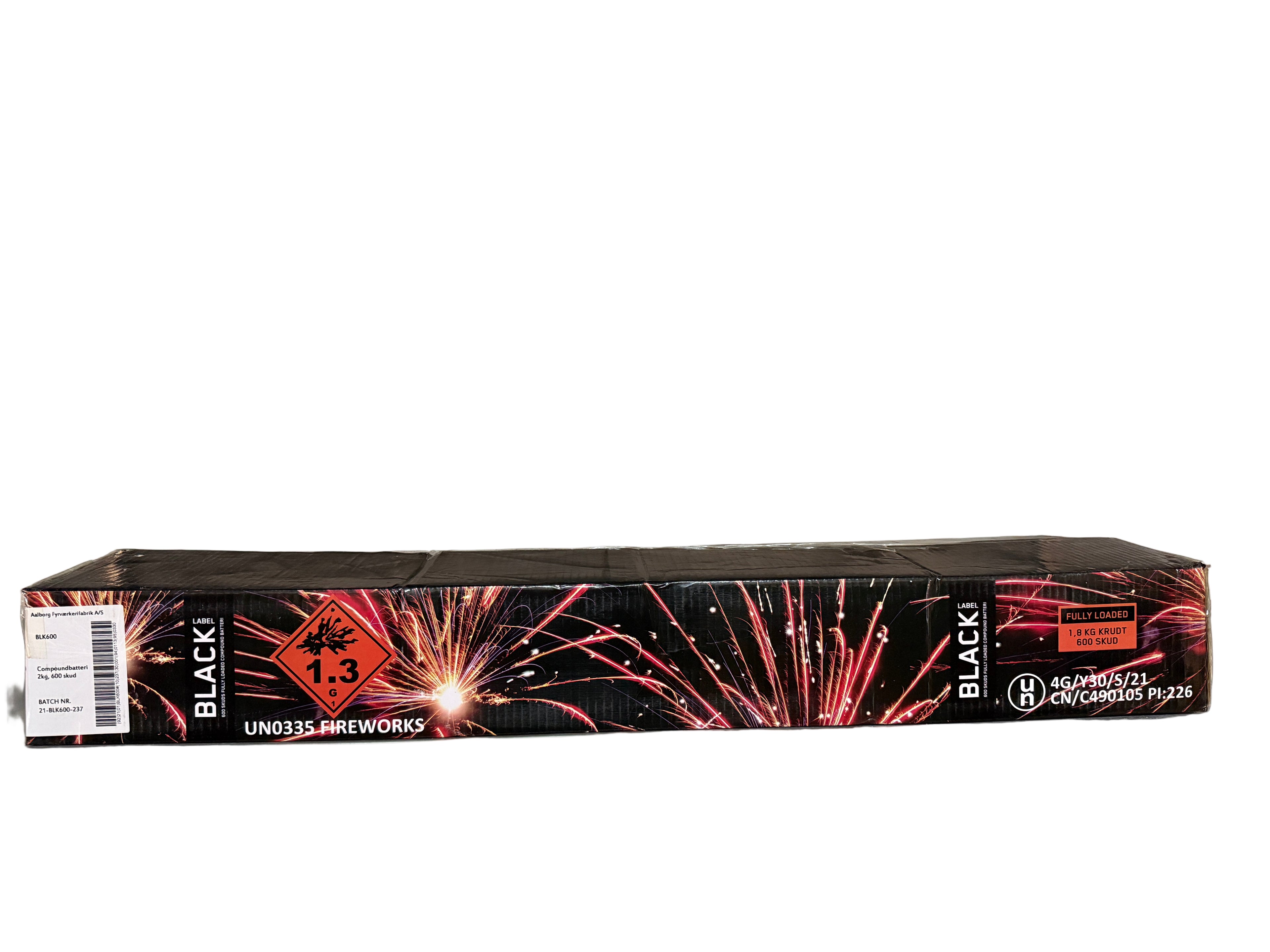 Baterie de artificii 600 focuri 16 mm blk600
